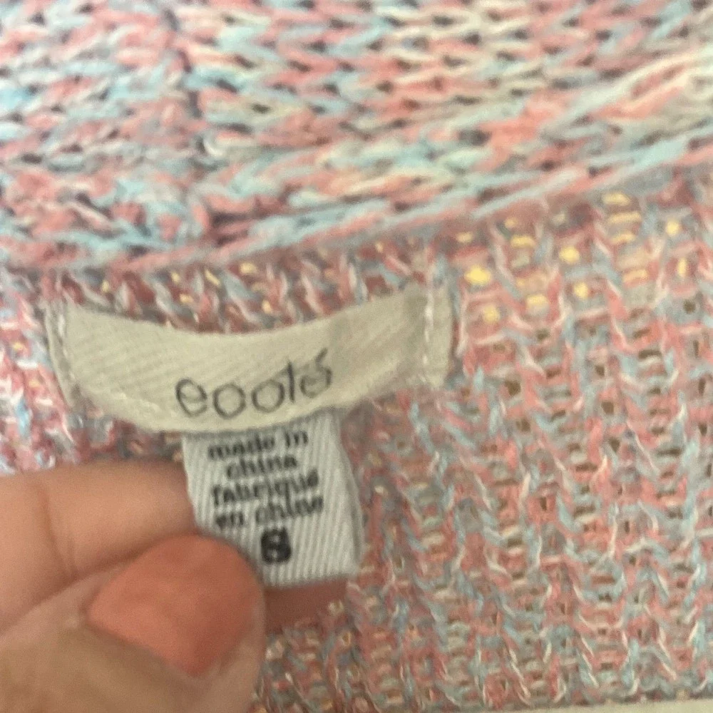 Urban Outfitters Ecote Lavender Brown Tribal Open Front Shawl Cardigan Sweater S - Picture 4 of 8